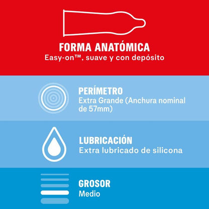 DUREX - SENSITIVE XL-KONDOMER 10 ENHETER