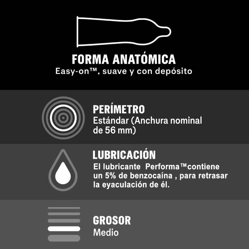 DUREX - FORLENGEDE NYTELSER FORSINKET 12 ENHETER