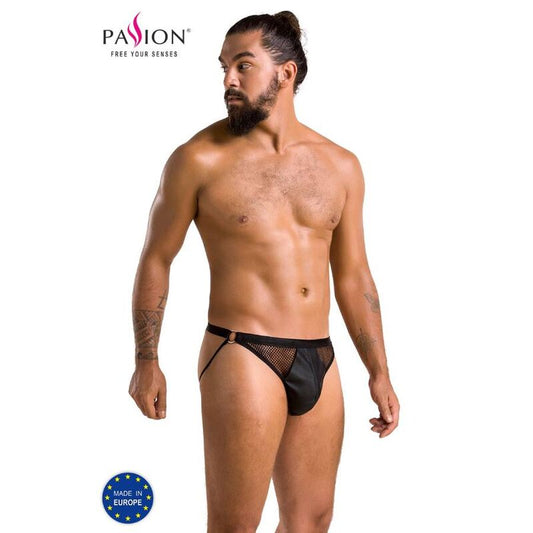 PASSION - 034 SLIP ÅPEN LUKE SVART L/XL
