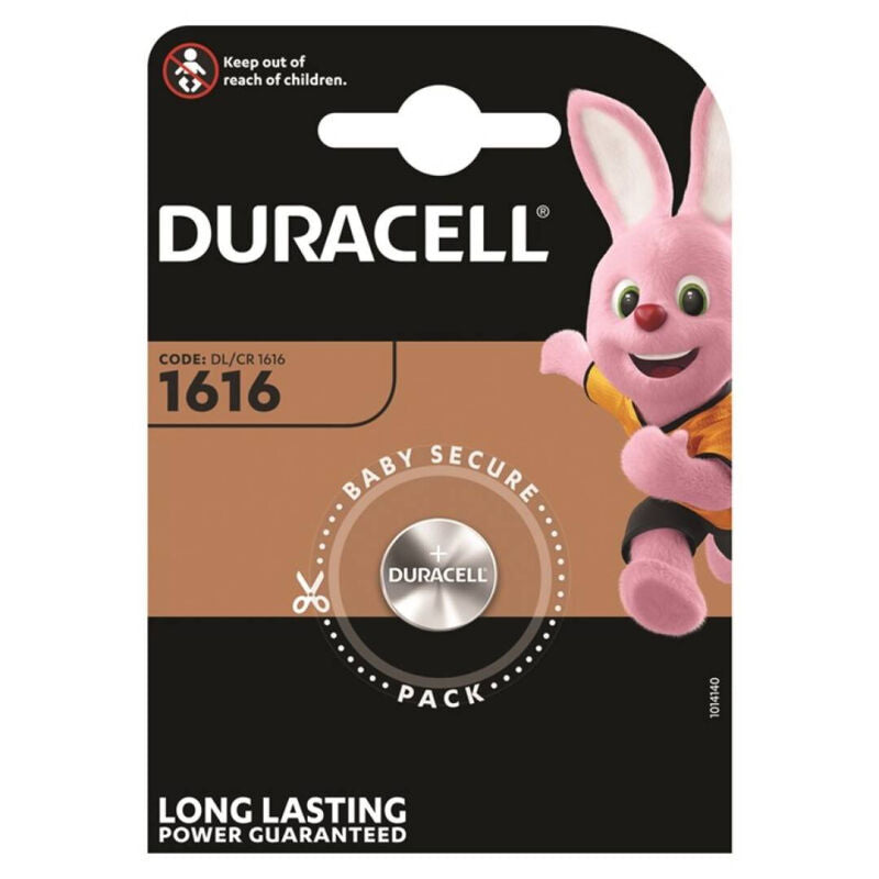 DURACELL - KNAPPBATTERI LITIO CR1616 3V 1 ENHET