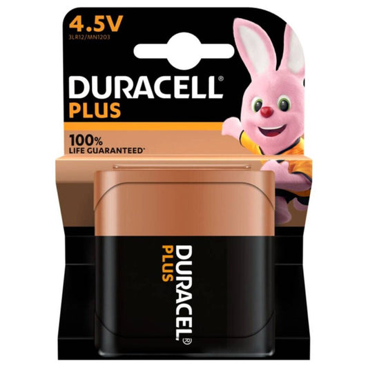 DURACELL - PLUS POWER 100 ALKALISKE BATTERIER 4,5 V 3LR12 BLISTERPAKNING*1