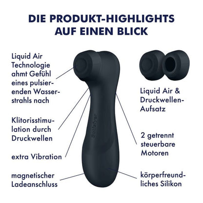 SATISFYER - PRO 2 GENERASJON 3 FLYTENDE LUFTTEKNOLOGI SVART