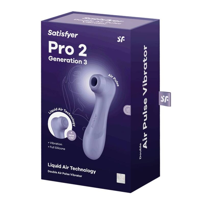 SATISFYER - PRO 2 GENERASJON 3 FLYTENDE LUFTTEKNOLOGI LILA