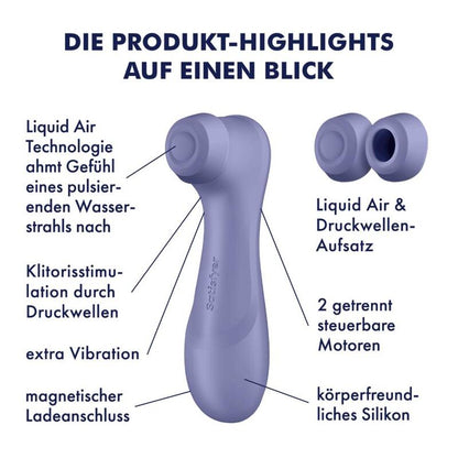 SATISFYER - PRO 2 GENERASJON 3 FLYTENDE LUFTTEKNOLOGI LILA