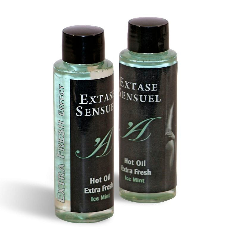 EXTASE SENSUAL - MASSASJEOLJE MED EKSTRA FRISK ISEFFEKT 100 ML