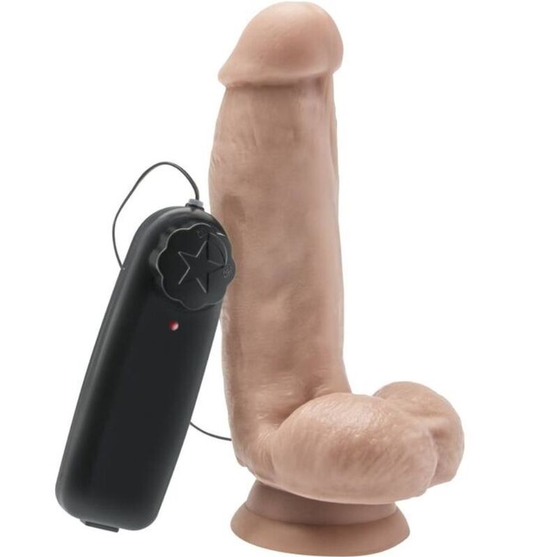 GET REAL - DILDO 12 CM MED BALLER VIBRATORHUD