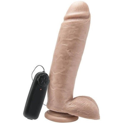 GET REAL - DILDO 25,5 CM MED BALLER VIBRATOR SKIN