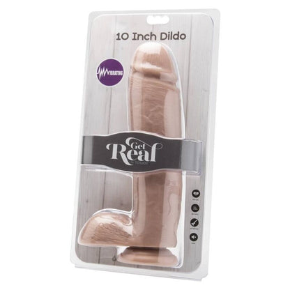 GET REAL - DILDO 25,5 CM MED BALLER VIBRATOR SKIN