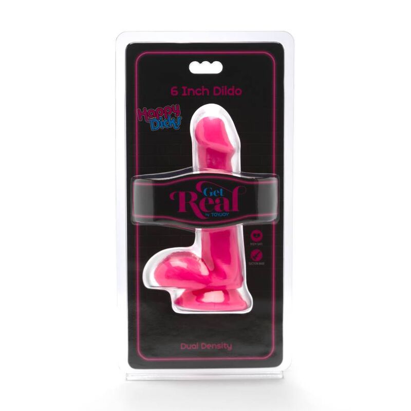 GET REAL - HAPPY DICKS DILDO 12 CM BALLER ROSA