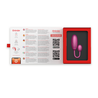 ONINDER - DENVER VIBRERENDE EGG ROSA 7 X 2,7 CM GRATIS APP