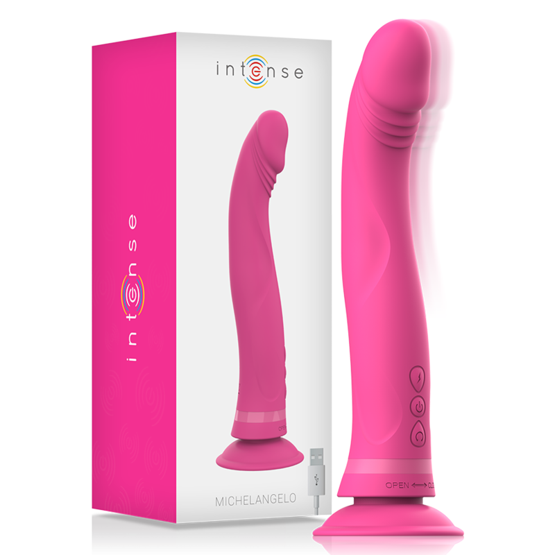 INTENS - MICHELANGELO ROSA SILIKONVIBRATOR DILDO