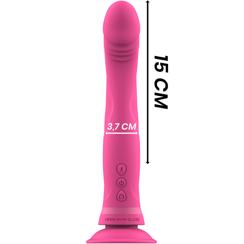 INTENS - MICHELANGELO ROSA SILIKONVIBRATOR DILDO
