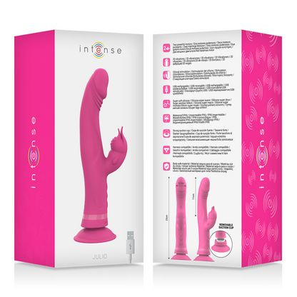 INTENS - JULIO KANINVIBRATOR ROSA SILIKON