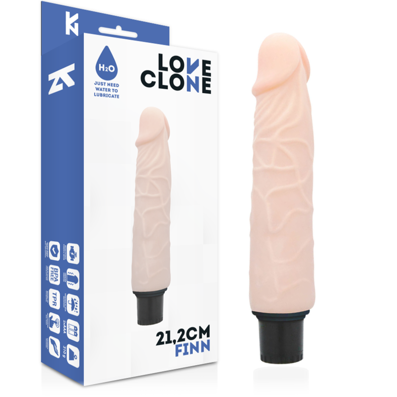LOVECLONE - FINN SELVSMØRENDE VIBRATOR 21,2 CM -O- 3,8 CM