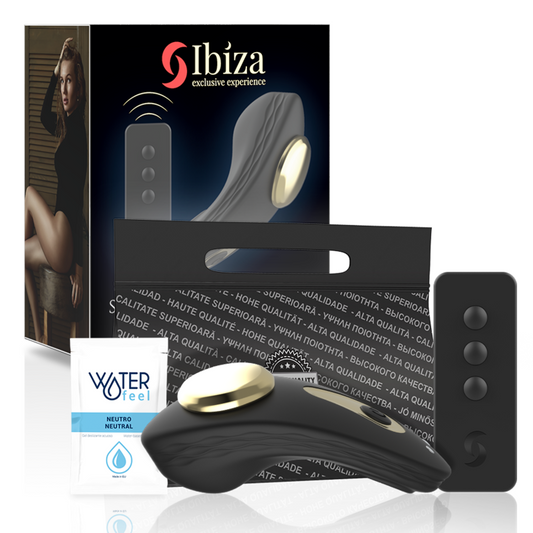 IBIZA - FJERNKONTROLL FOR VIBRATOR MED SILIKONTRUSER