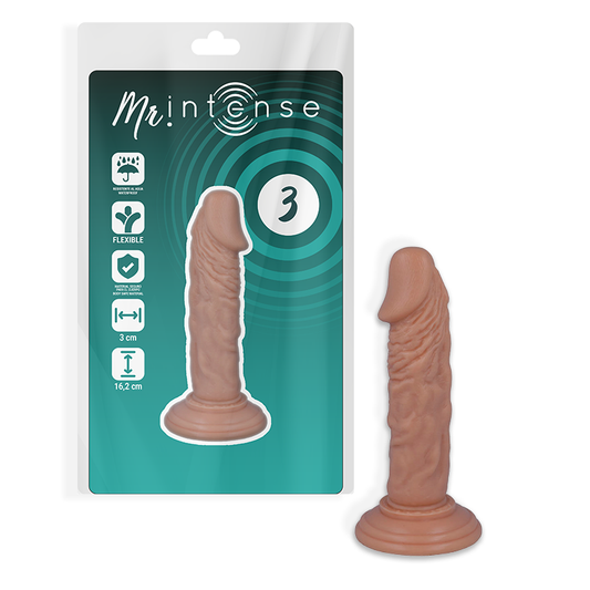 MR INTENSE - 3 REALISTISKE PIKER 16,2 CM -O- 3 CM