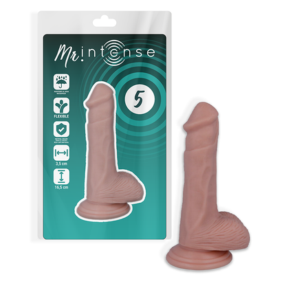 MR INTENSE - 5 REALISTISKE PIKER 16,5 CM -O- 3,5 CM