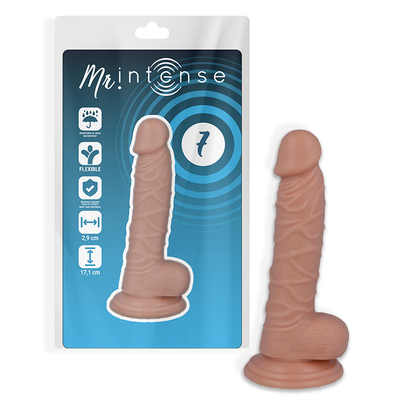 MR INTENSE - 7 REALISTISKE PIKER 17,1 CM -O- 2,9 CM