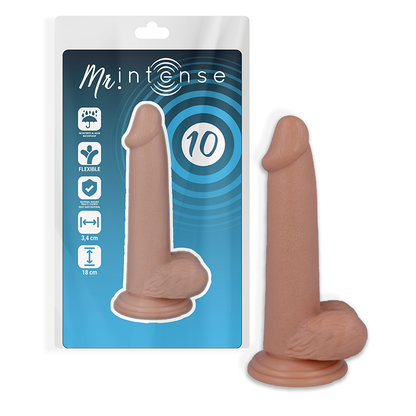 MR INTENSE - 10 REALISTISKE PIKER 18 CM -O- 3,4 CM