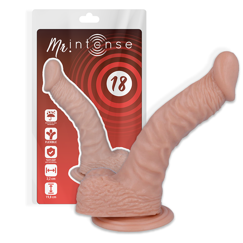 MR INTENSE - 18 REALISTISK PIKK 19,8 CM -O- 3,2 CM