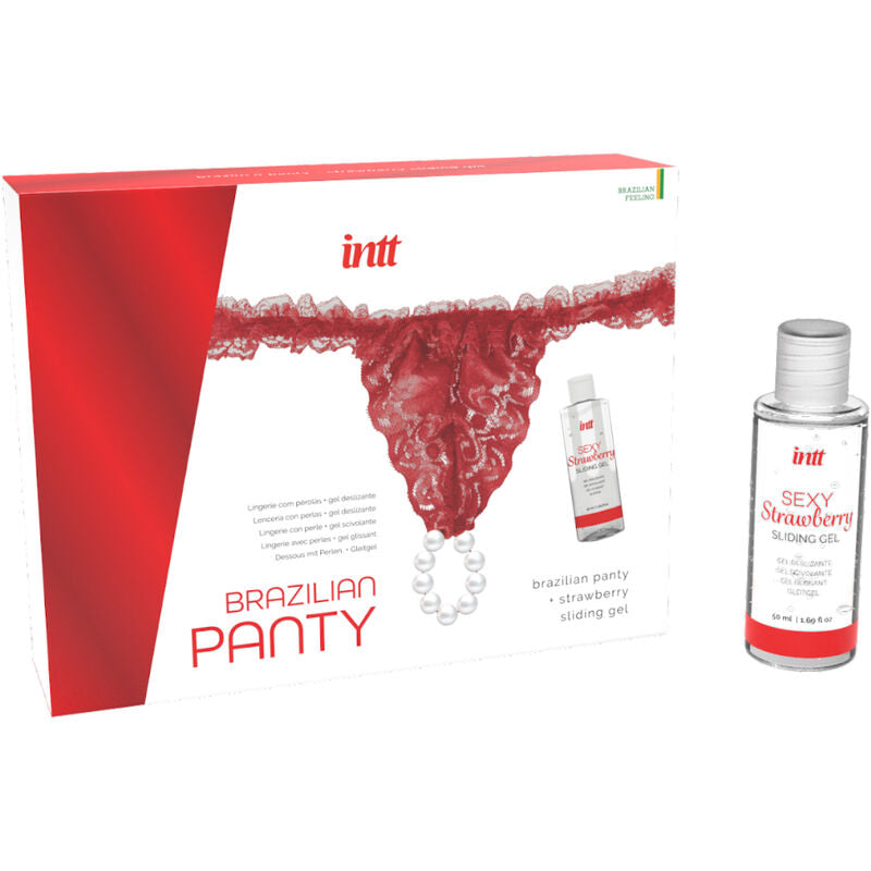 INTT RELEASES - BRASILIANSK RØD TRUSE MED PERLE OG SMØREGEL 50 ML