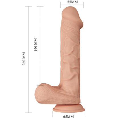 BAILE - BEAUTIFUL ENCOUNTER BERGRISI FLEKSIBEL REALISTISK DILDO 26 CM NATURLIG