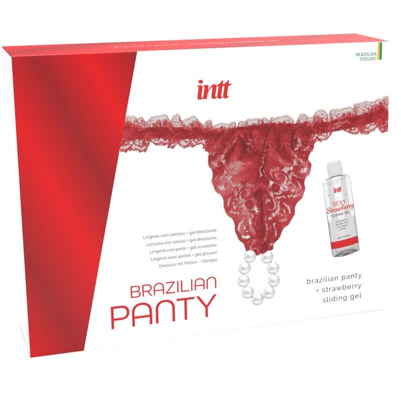 INTT RELEASES - BRASILIANSK RØD TRUSE MED PERLE OG SMØREGEL 50 ML