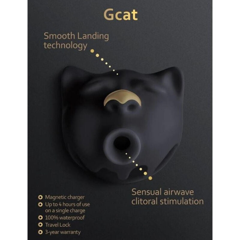 G-VIBE - GCAT MYSTIC KLITORISSUCKER SVART