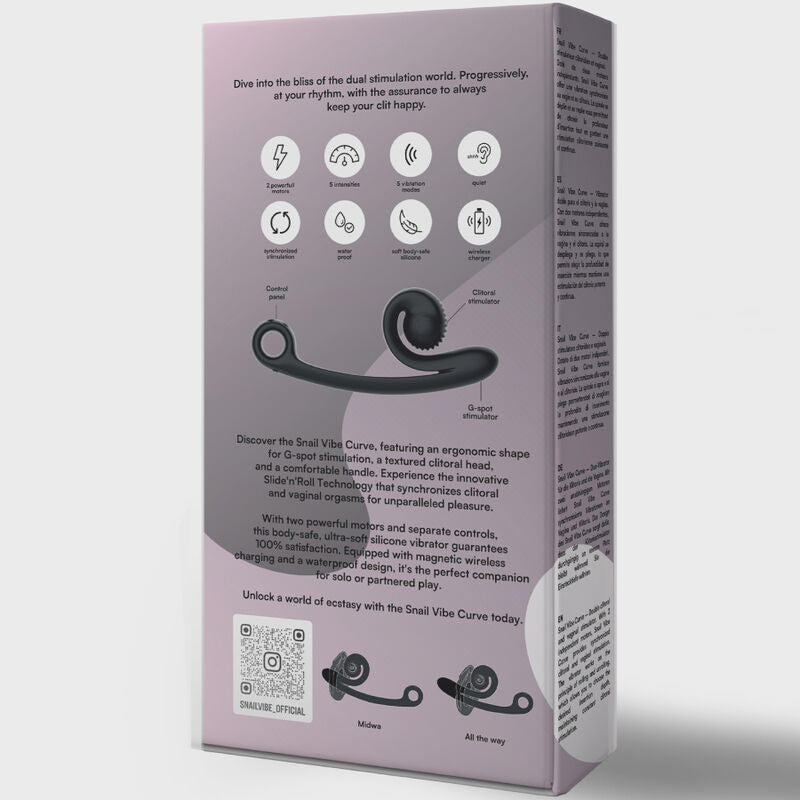 SNAIL VIBE - CURVE VIBRATOR SVART