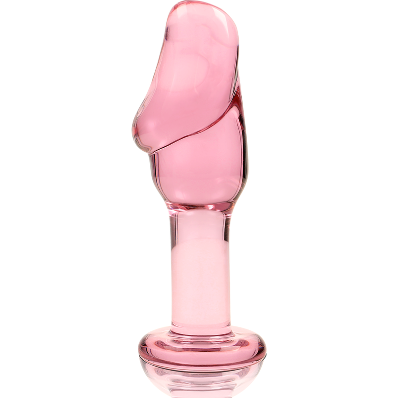 NEBULA-SERIEN FRA IBIZA - MODELL 6 ANALPLUGG BOROSILIKATGLASS ROSA 12,5 CM -O- 4 CM