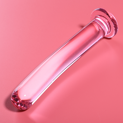 NEBULA-SERIEN FRA IBIZA - MODELL 8 DILDO BOROSILIKATGLASS ROSA 14,5 CM -O- 2 CM