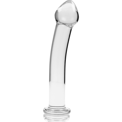 NEBULA SERIES BY IBIZA - MODEL 11 DILDO BOROSILICATE GLASS CLEAR 16 CM -O- 3 CM