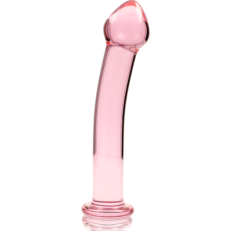 NEBULA SERIES BY IBIZA - MODEL 11 DILDO BOROSILICATE GLASS PINK 16 CM -O- 3 CM