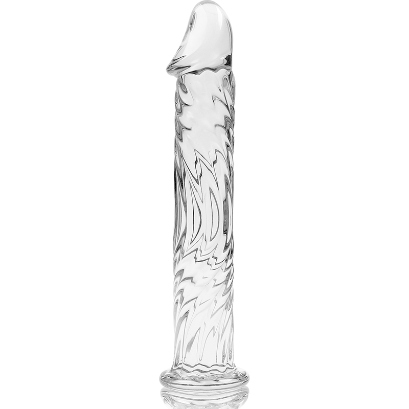 NEBULA-SERIEN FRA IBIZA - MODELL 12 DILDO BOROSILIKATGLASS KLART 17 CM -O- 3,5 CM