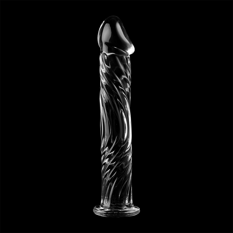 NEBULA-SERIEN FRA IBIZA - MODELL 12 DILDO BOROSILIKATGLASS KLART 17 CM -O- 3,5 CM