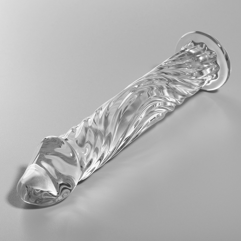 NEBULA-SERIEN FRA IBIZA - MODELL 12 DILDO BOROSILIKATGLASS KLART 17 CM -O- 3,5 CM