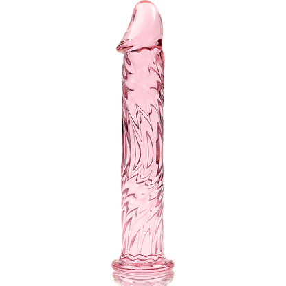 NEBULA SERIES BY IBIZA - MODEL 12 DILDO BOROSILICATE GLASS PINK 17 CM -O- 3.5 CM