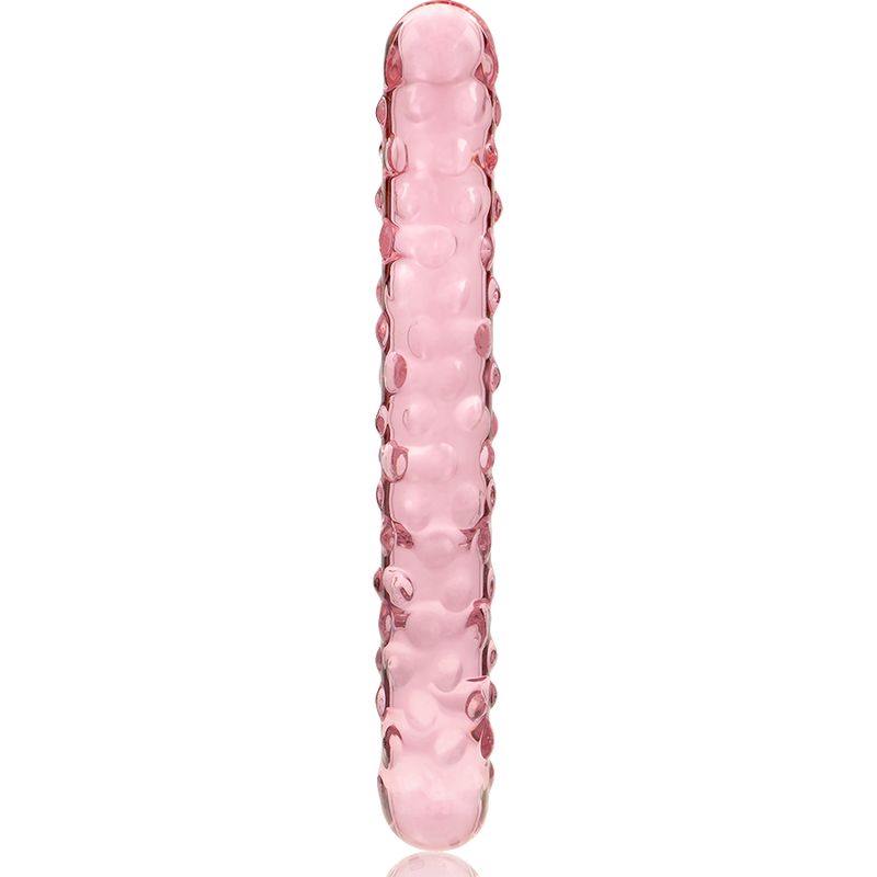 NEBULA SERIES BY IBIZA - MODEL 15 DILDO BOROSILICATE GLASS PINK 18.5 CM -O- 3 CM