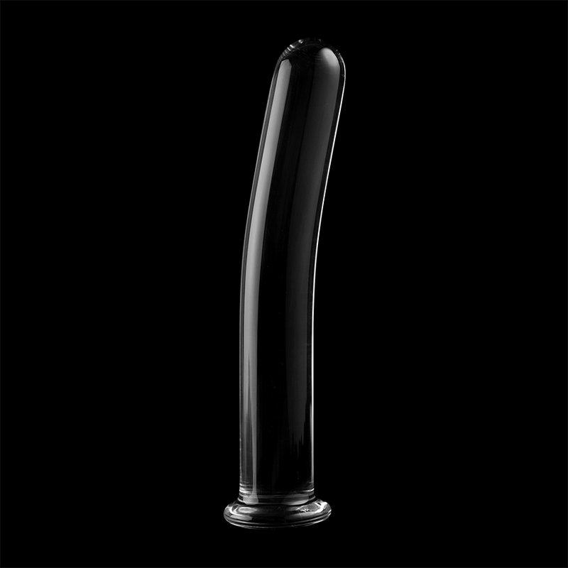 NEBULA-SERIEN FRA IBIZA - MODELL 17 DILDO BOROSILIKATGLASS KLART 18,5 CM -O- 3 CM