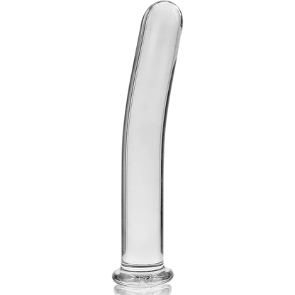 NEBULA-SERIEN FRA IBIZA - MODELL 17 DILDO BOROSILIKATGLASS KLART 18,5 CM -O- 3 CM