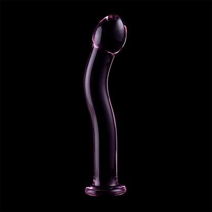 NEBULA-SERIEN FRA IBIZA - MODELL 18 DILDO BOROSILIKATGLASS ROSA 18,5 CM -O- 3,5 CM