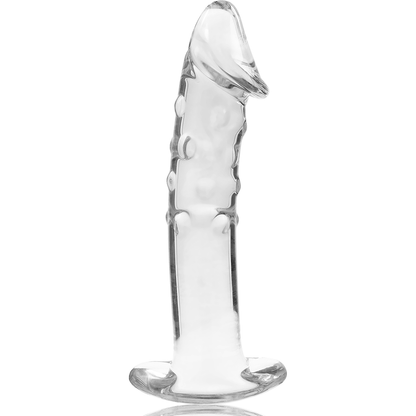 NEBULA-SERIEN FRA IBIZA - MODELL 19 DILDO BOROSILIKATGLASS KLART 18,5 CM -O- 4 CM