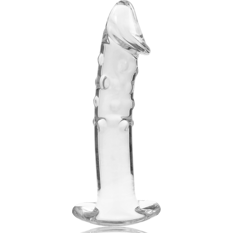NEBULA-SERIEN FRA IBIZA - MODELL 19 DILDO BOROSILIKATGLASS KLART 18,5 CM -O- 4 CM