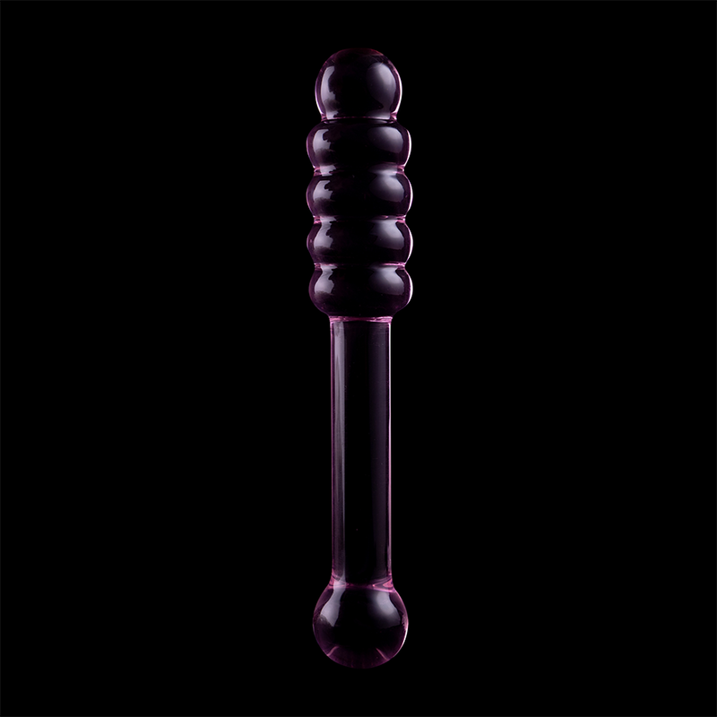 NEBULA-SERIEN FRA IBIZA - MODELL 20 DILDO BOROSILIKATGLASS ROSA 20,5 CM -O- 3 CM