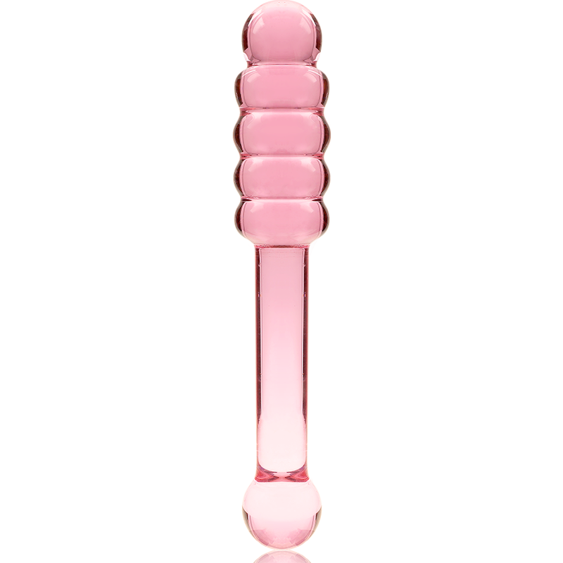 NEBULA-SERIEN FRA IBIZA - MODELL 20 DILDO BOROSILIKATGLASS ROSA 20,5 CM -O- 3 CM