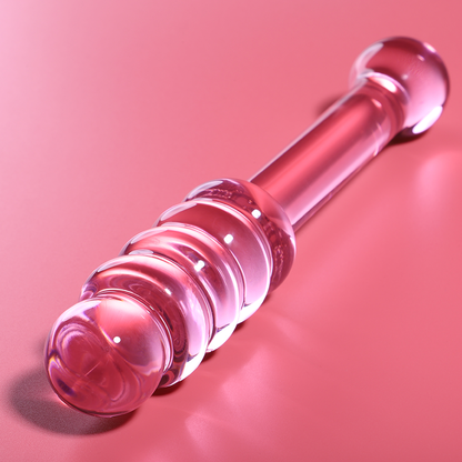 NEBULA-SERIEN FRA IBIZA - MODELL 20 DILDO BOROSILIKATGLASS ROSA 20,5 CM -O- 3 CM
