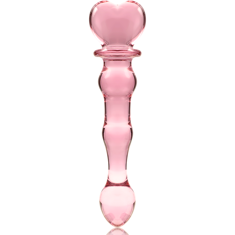 NEBULA SERIES BY IBIZA - MODEL 21 DILDO BOROSILICATE GLASS PINK 20.5 CM -O- 3.5 CM