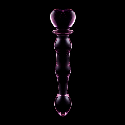NEBULA SERIES BY IBIZA - MODEL 21 DILDO BOROSILICATE GLASS PINK 20.5 CM -O- 3.5 CM