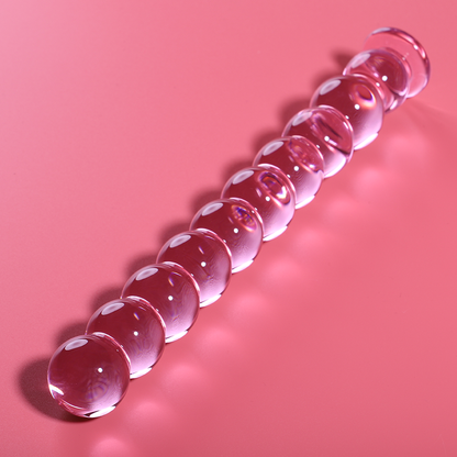 NEBULA SERIES BY IBIZA - MODEL 22 DILDO BOROSILICATE GLASS PINK 21.5 CM -O- 2.5 CM