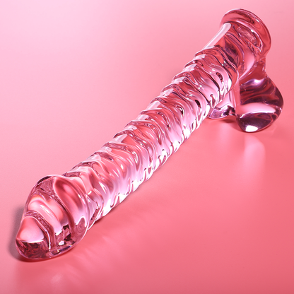 NEBULA-SERIEN FRA IBIZA - MODELL 23 DILDO BOROSILIKATGLASS ROSA 21,5 CM -O- 4 CM